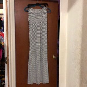 Black and white Strapless dress